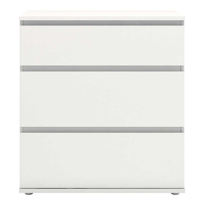 Copenhagen White Wooden Chest 3 Drawers