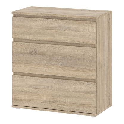 Copenhagen Natural Oak Effect Chest 3 Drawers