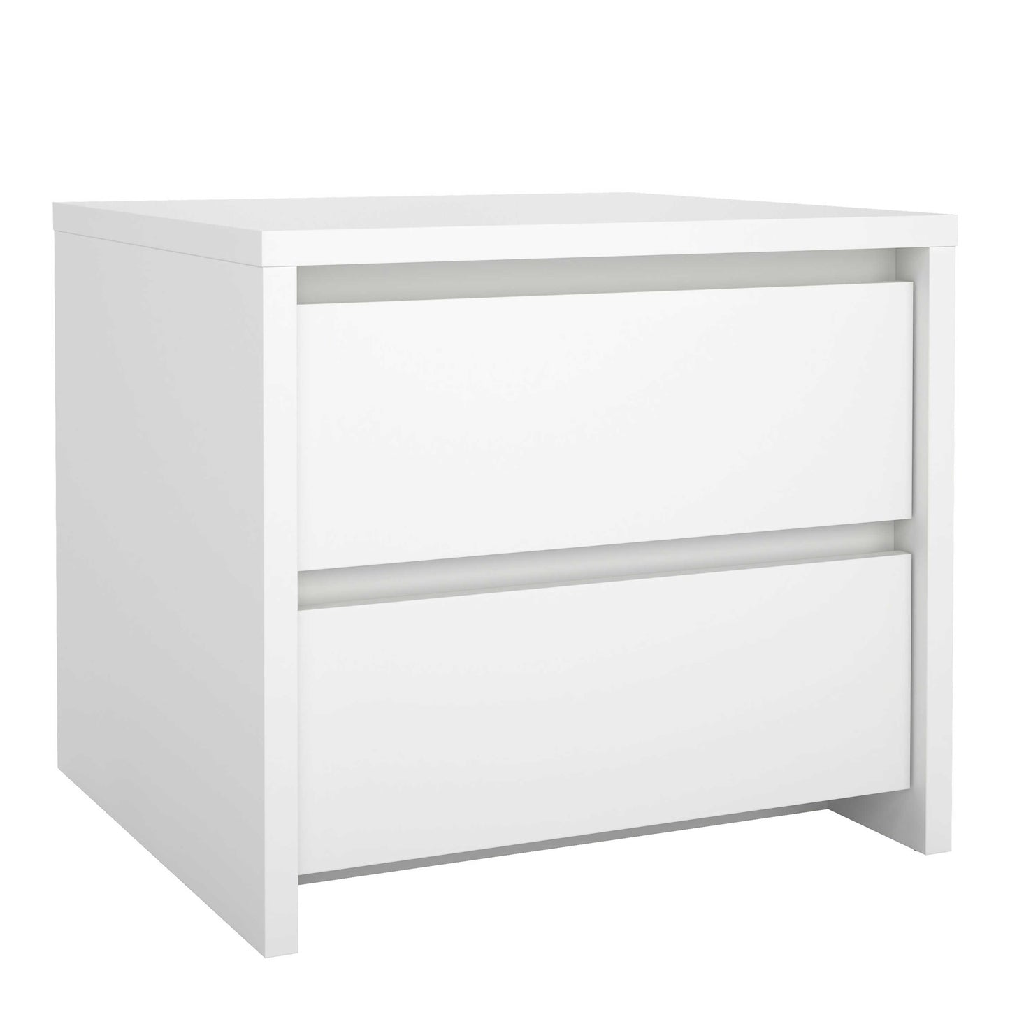 Salzburg White Wooden Bedside Tables 2 Drawers