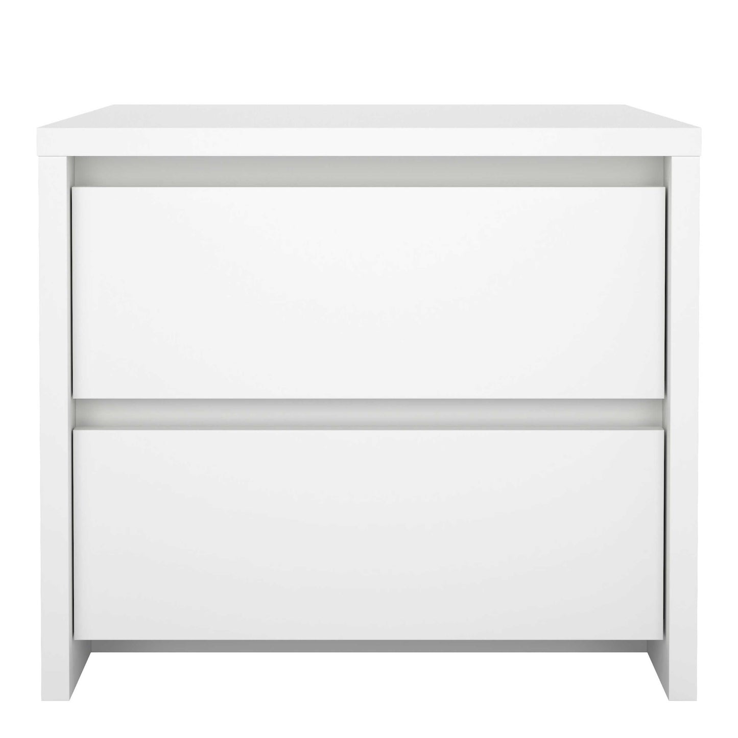 Salzburg White Wooden Bedside Tables 2 Drawers
