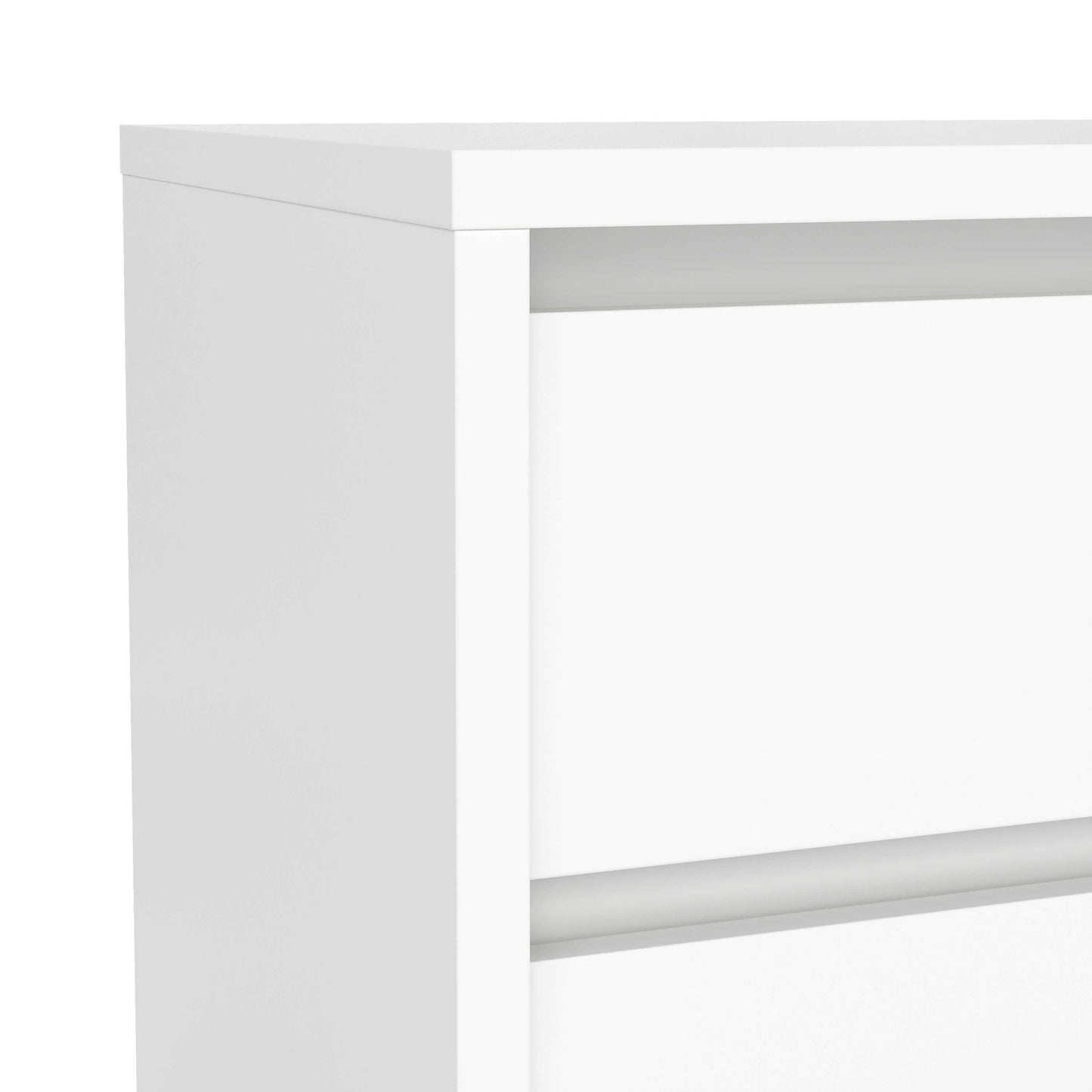 Salzburg White Wooden Bedside Tables 2 Drawers