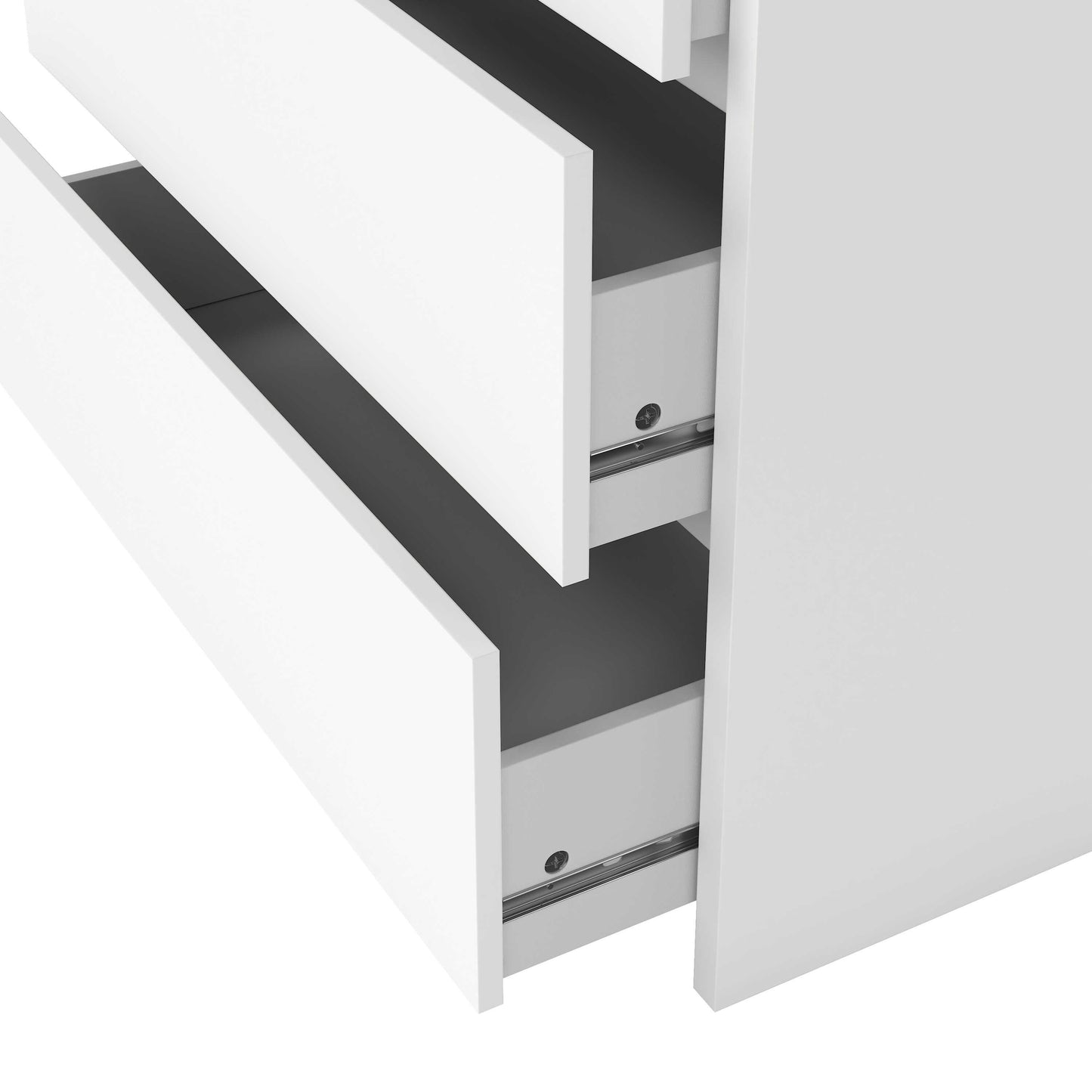 Salzburg White Wooden Chest 3 Drawers