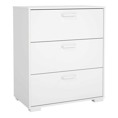 Stuttgart Gloss White Chest of 3 Drawers
