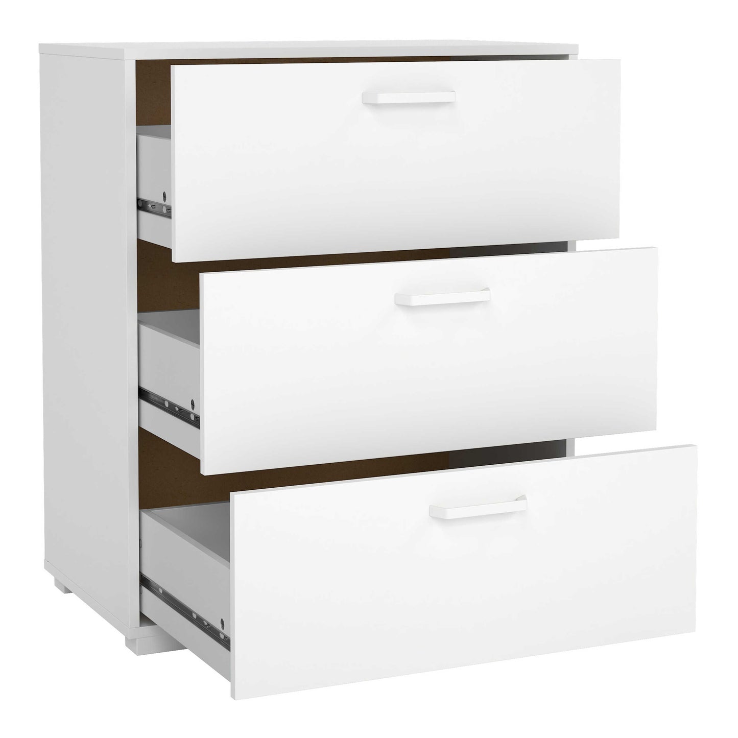 Stuttgart Gloss White Chest of 3 Drawers