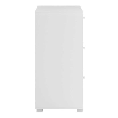 Stuttgart Gloss White Chest of 6 Drawers