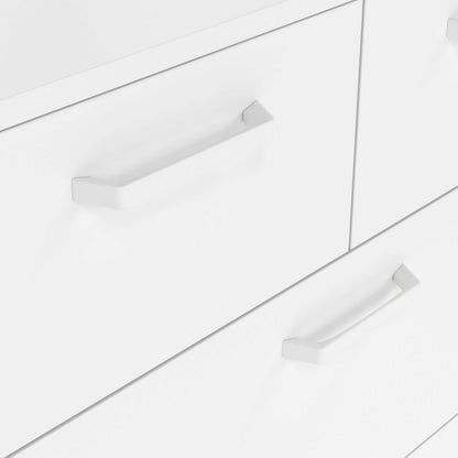 Stuttgart Gloss White Chest of 5 Drawers