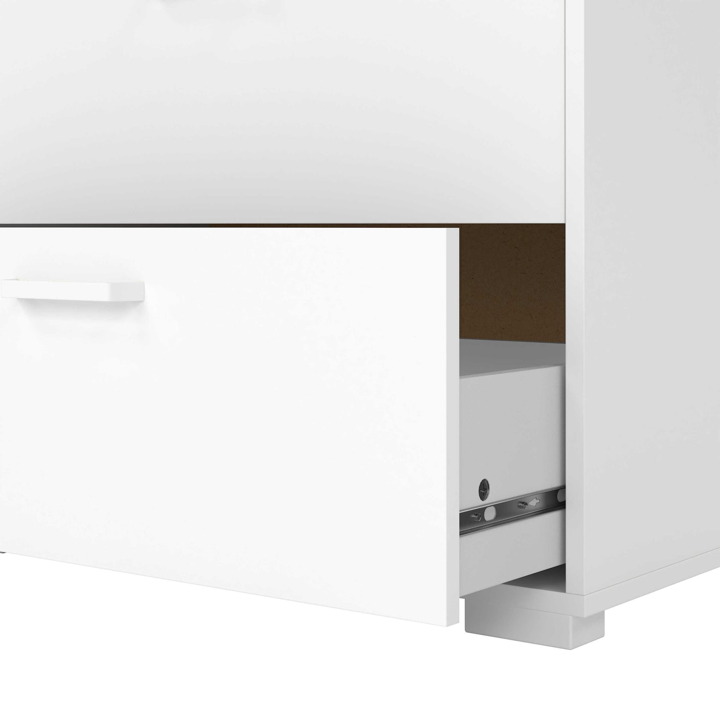 Stuttgart Gloss White Chest of 5 Drawers