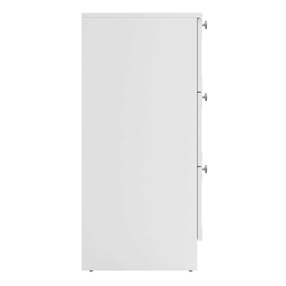 Cherryfern White Wooden Chest 3 Frame Drawers