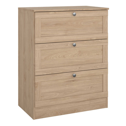 Cherryfern Chest with 3 Frame Drawers in Jackson Hickory