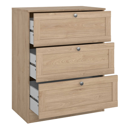 Cherryfern Chest with 3 Frame Drawers in Jackson Hickory