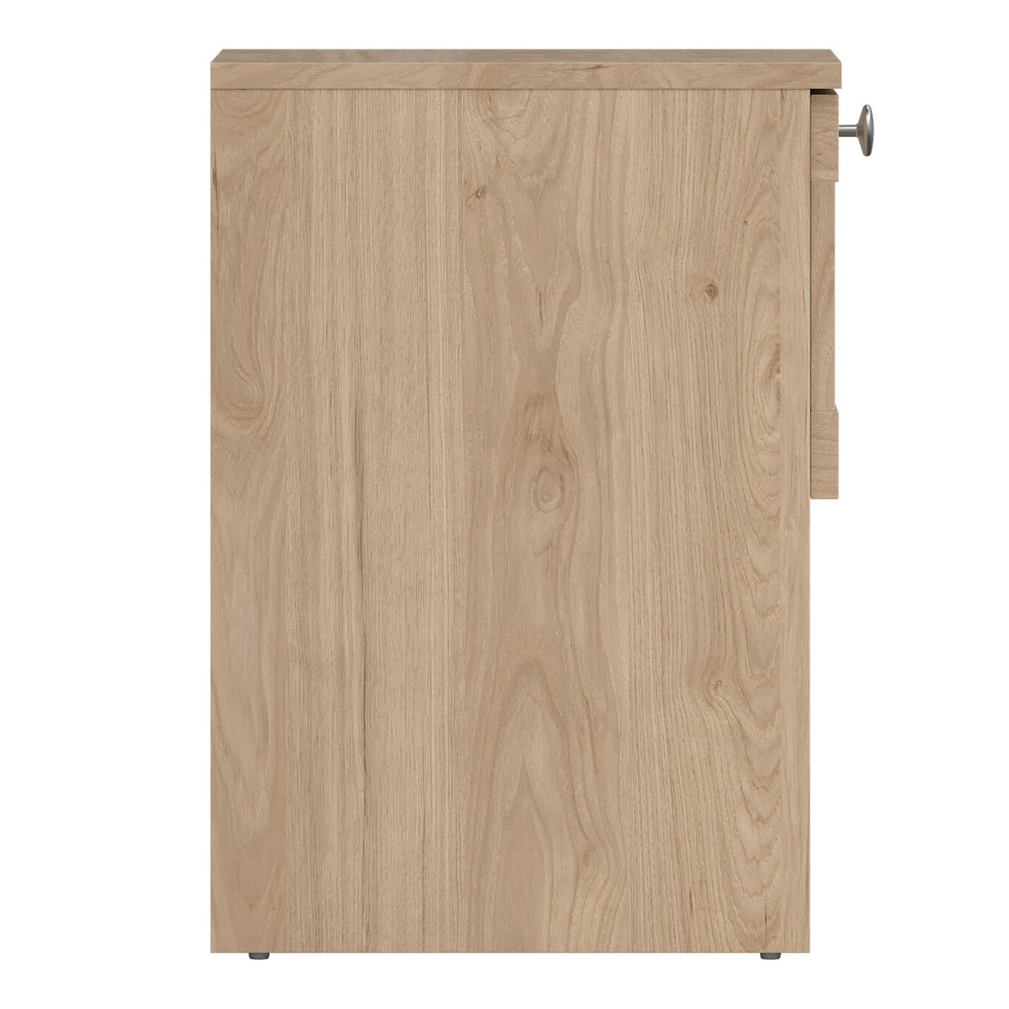 Cherryfern Natural Oak Wood Bedside Table 1 Frame Drawer 1 Open Shelf