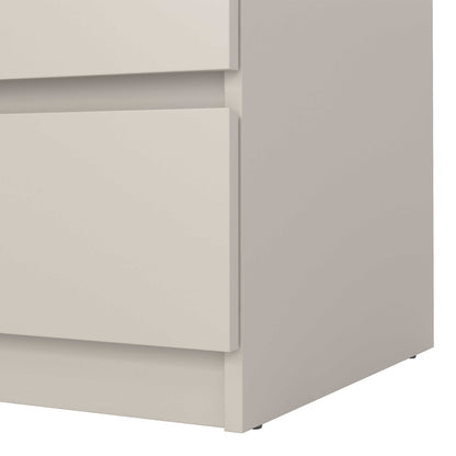 Budapest Cream and Natural Oak Effect Chest 3 drawers