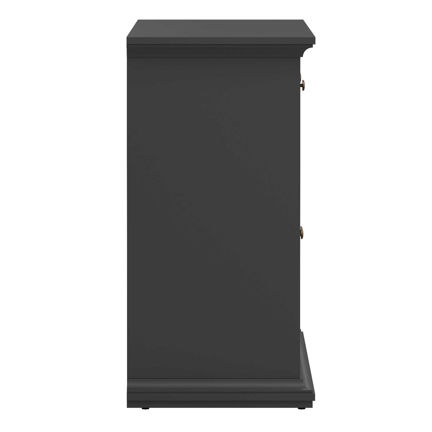 Osaka Farmhouse Dark Grey Wooden Sideboard 3 Doors 3 Drawers