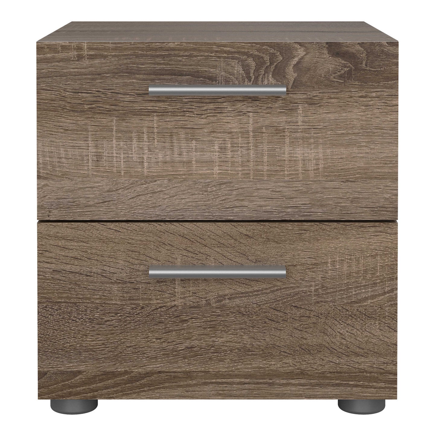 Daejeon Dark Oak Wood Effect Bedside Table 2 Drawers