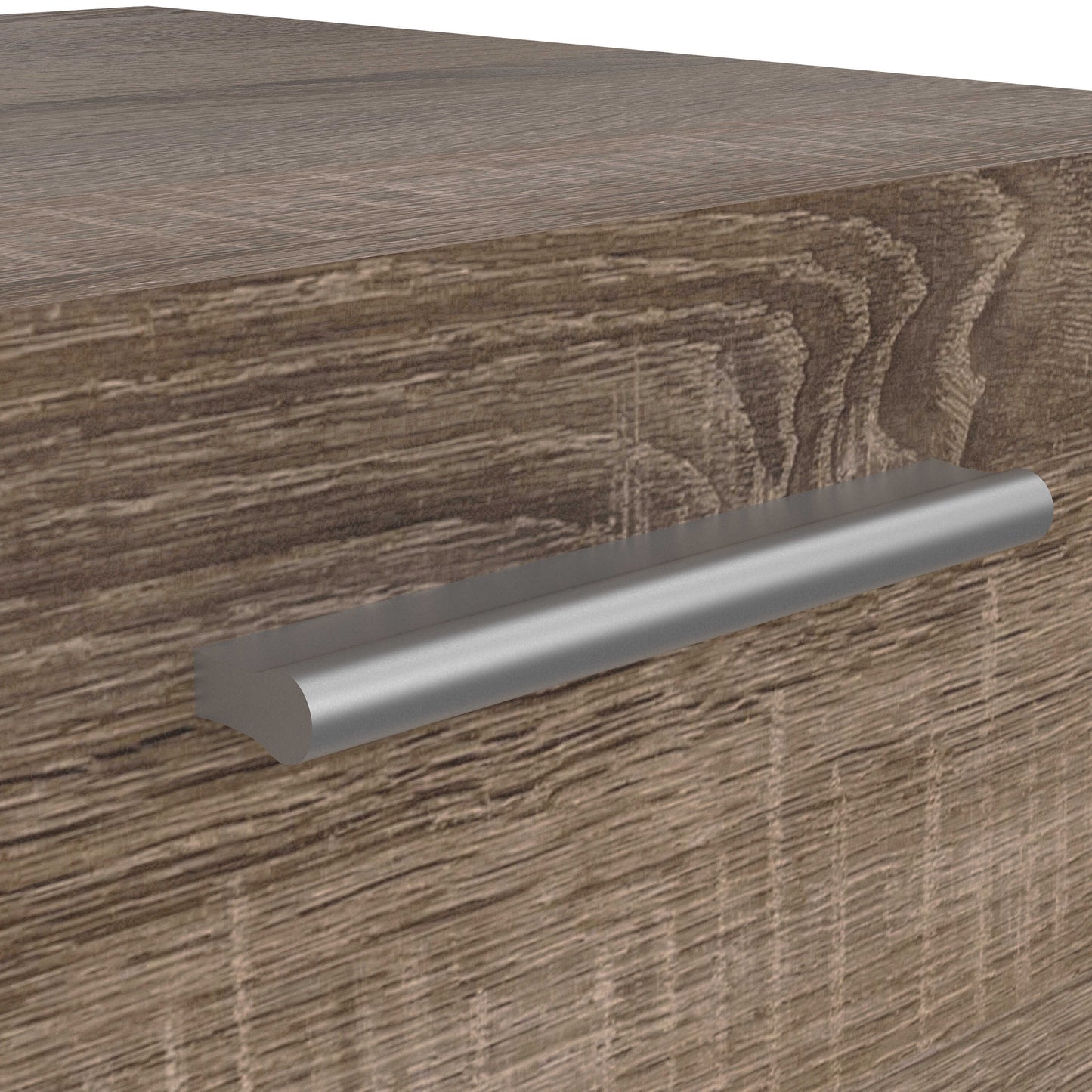 Daejeon Dark Oak Wood Effect Bedside Table 2 Drawers