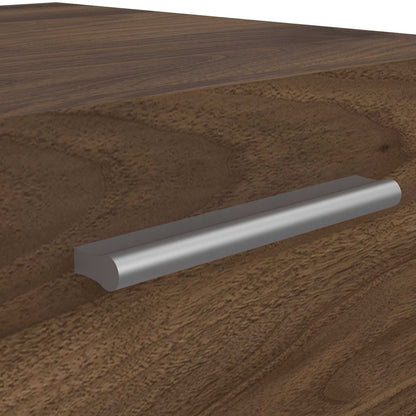 Daejeon Walnut Wood Effect Bedside Table 2 Drawers