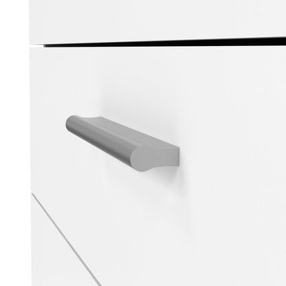 Daejeon White Wooden Chest 4 Drawers