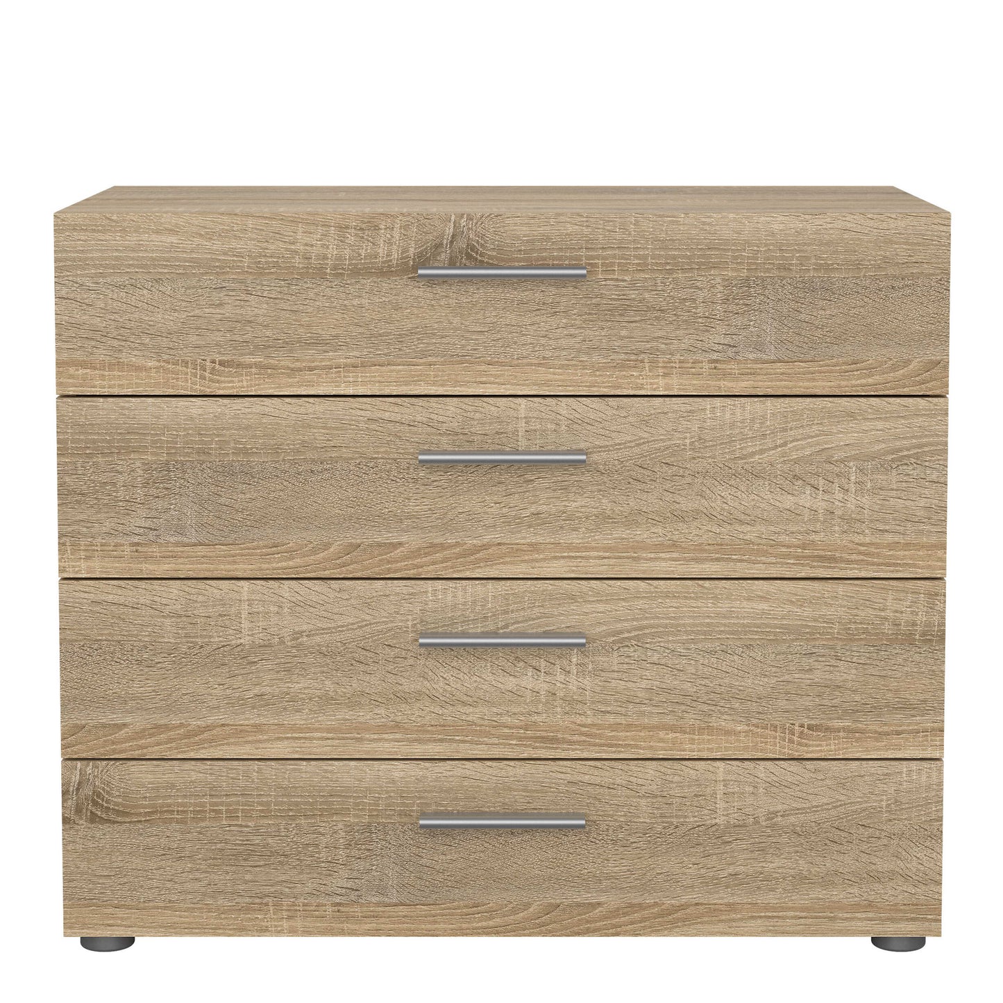 Daejeon Natural Oak Effect Wood Chest 4 Drawers