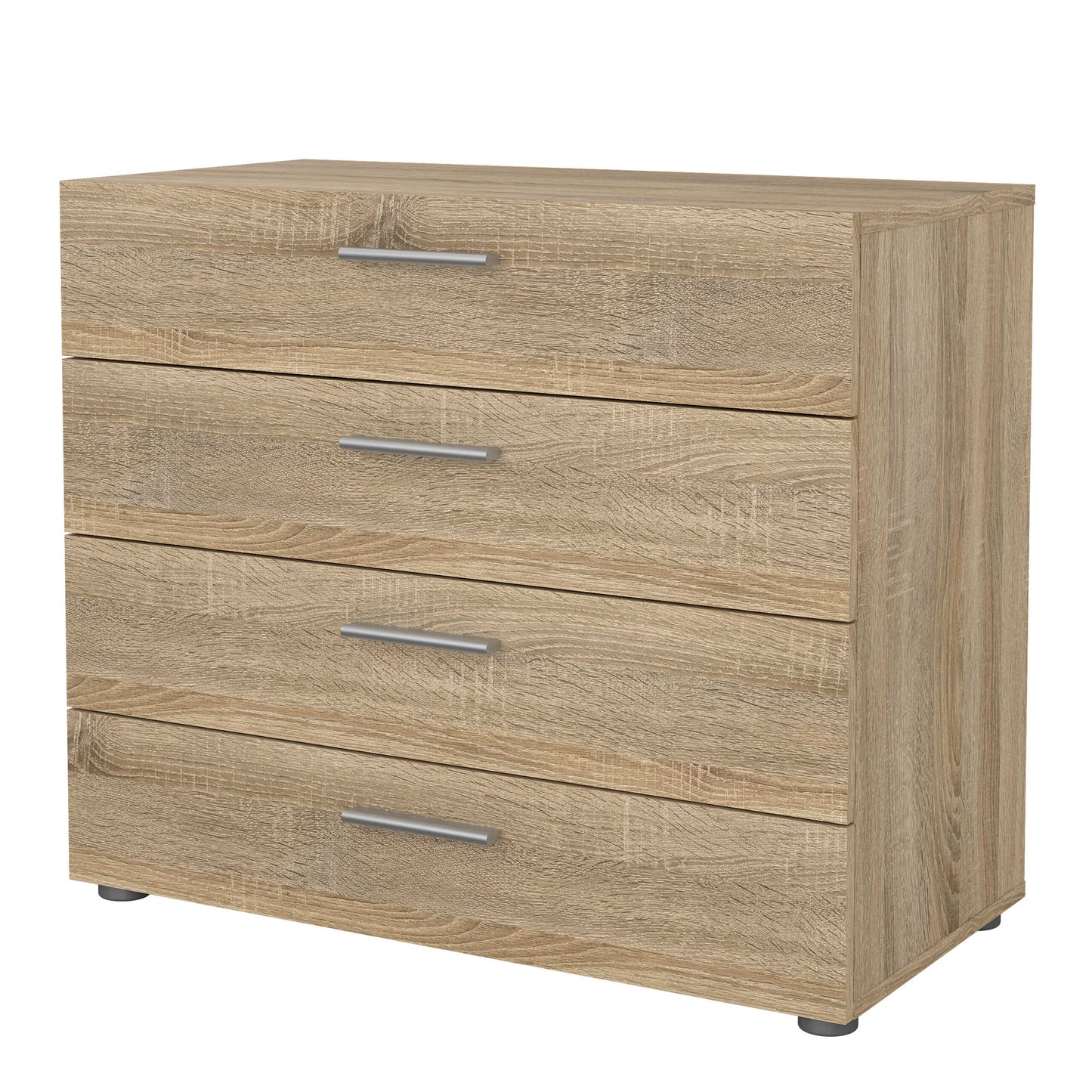 Daejeon Natural Oak Effect Wood Chest 4 Drawers