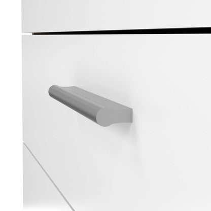 Daejeon White and Natural Oak Effect Wood Chest of 4 Drawers