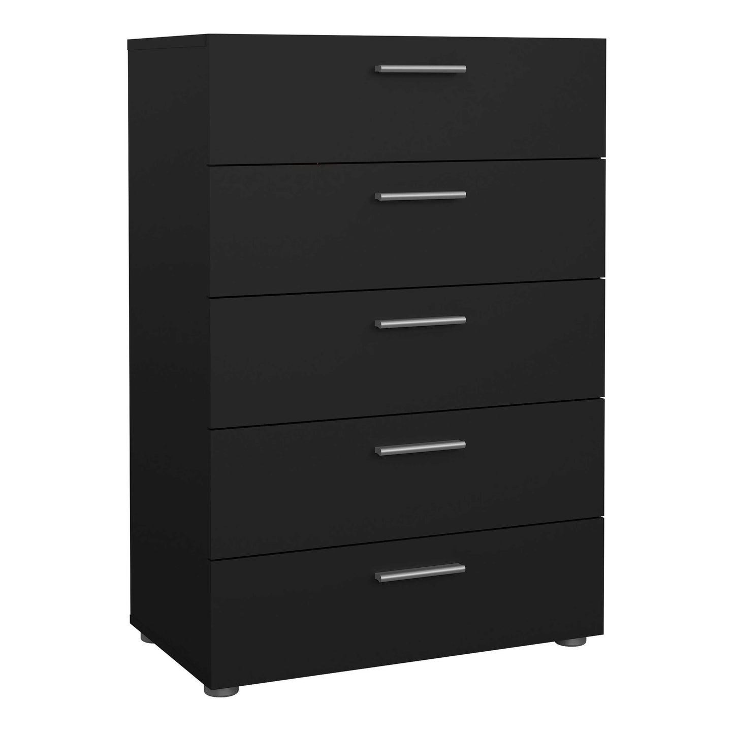 Daejeon Black Wooden Chest 5 Drawers