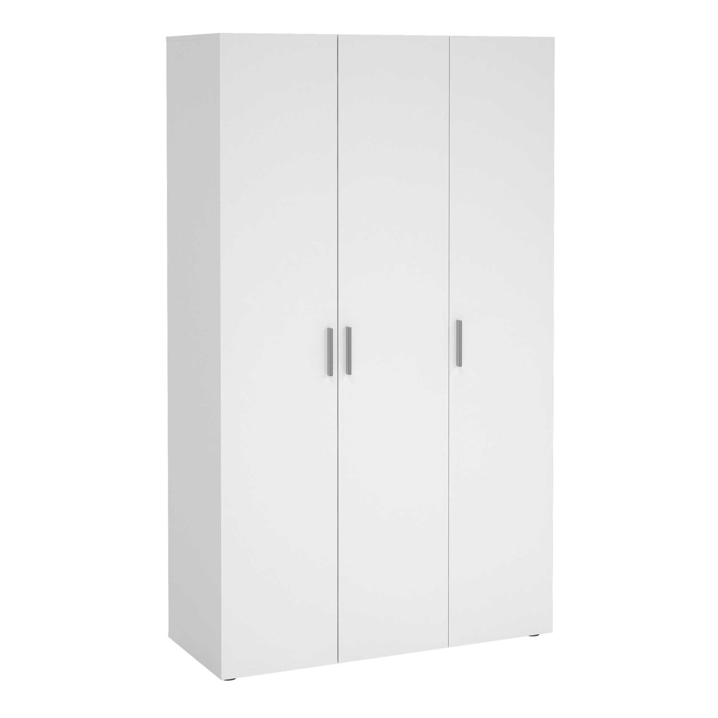 Daejeon White Wooden Wardrobe 3 Doors
