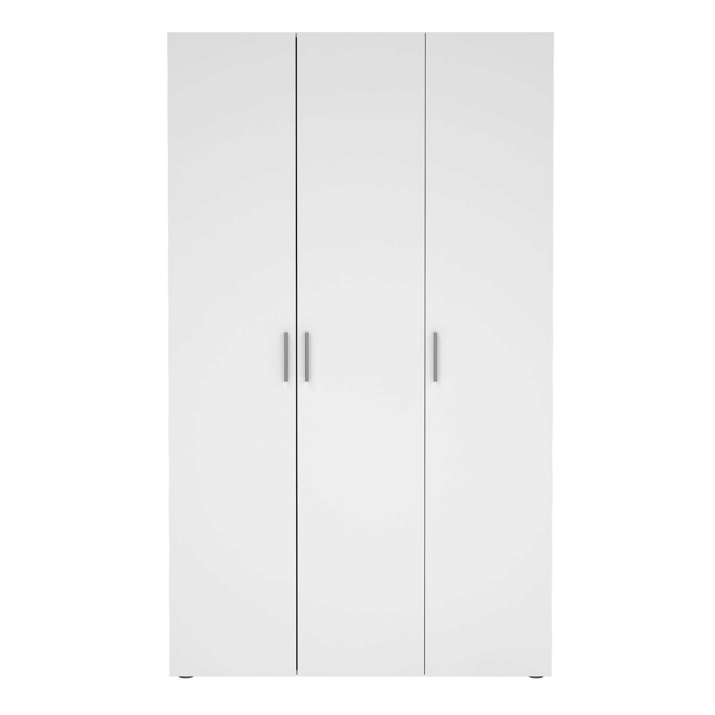 Daejeon White Wooden Wardrobe 3 Doors