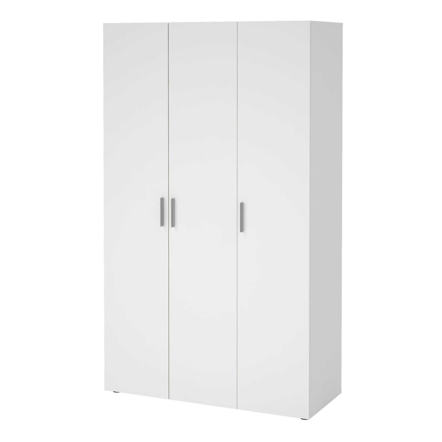 Daejeon White Wooden Wardrobe 3 Doors