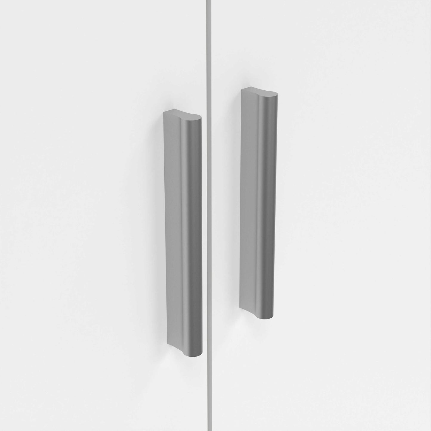 Daejeon White Wooden Wardrobe 3 Doors