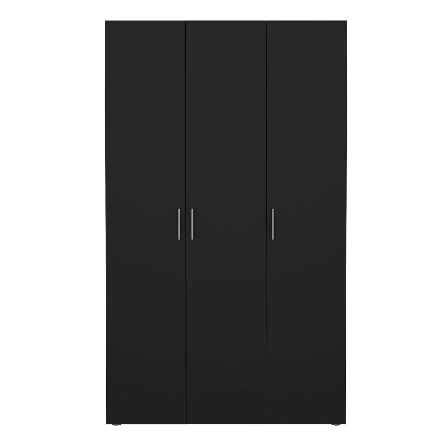 Daejeon Black Wooden Wardrobe 3 Doors