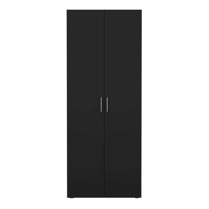 Wilde Black Wooden 2 Door Wardrobe