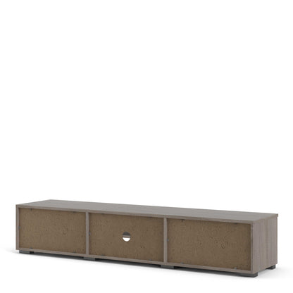 Amberfield Truffle Oak Wood TV Unit 2 Drawers 2 Shelf