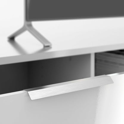 Amberfield High Gloss White TV Unit 2 Drawers 2 Shelf