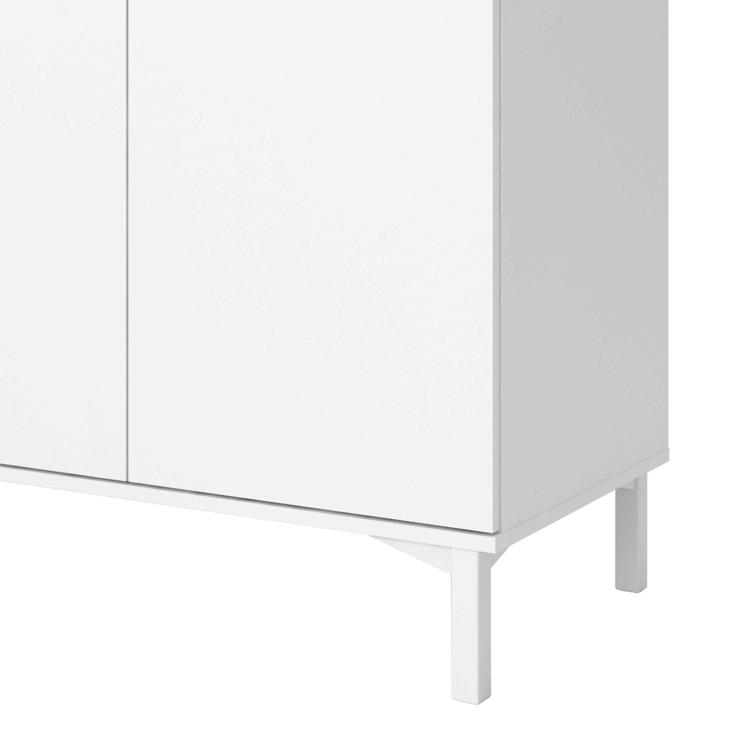 Indigo Sideboard 3 Drawers 3 Doors White and Natural Oak Effect