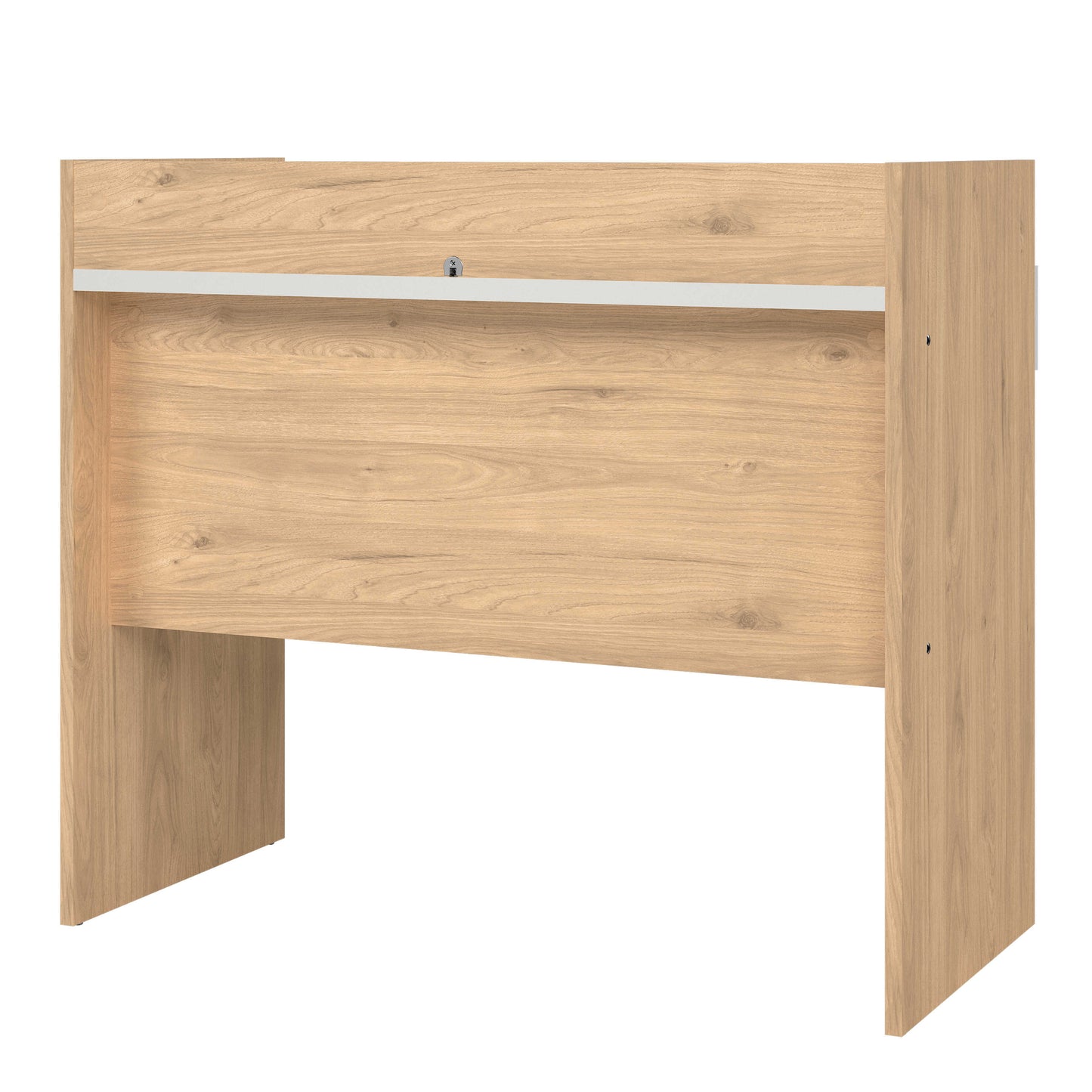 Billabong Jackson Hickory Oak and White Wood Desk 2 Drawers