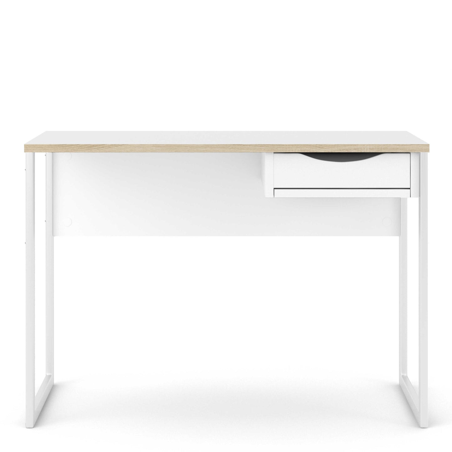 Billabong White Wooden and Natural Oak Desk 1 Drawer