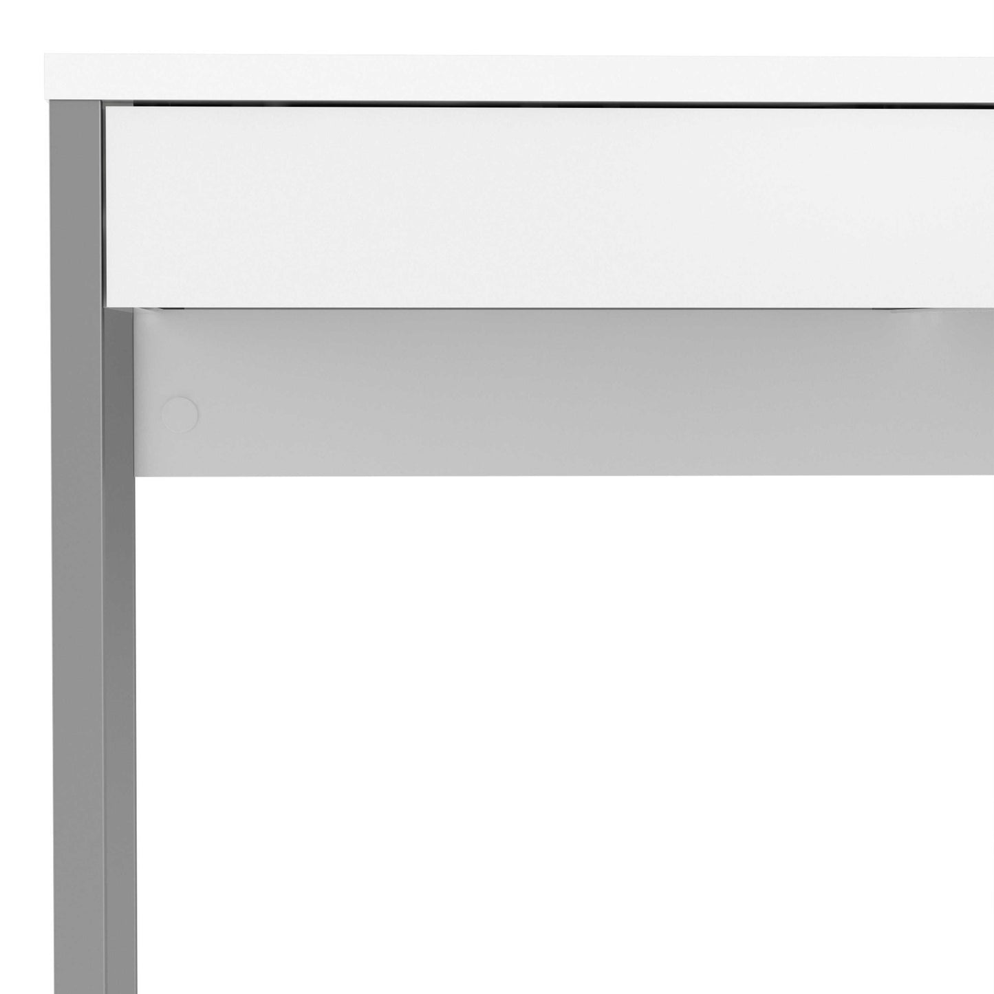 Billabong White Gloss Office Desk 2 Drawers