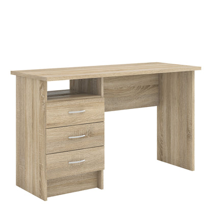 Billabong Natural Oak Wood Office Desk 3 Drawers