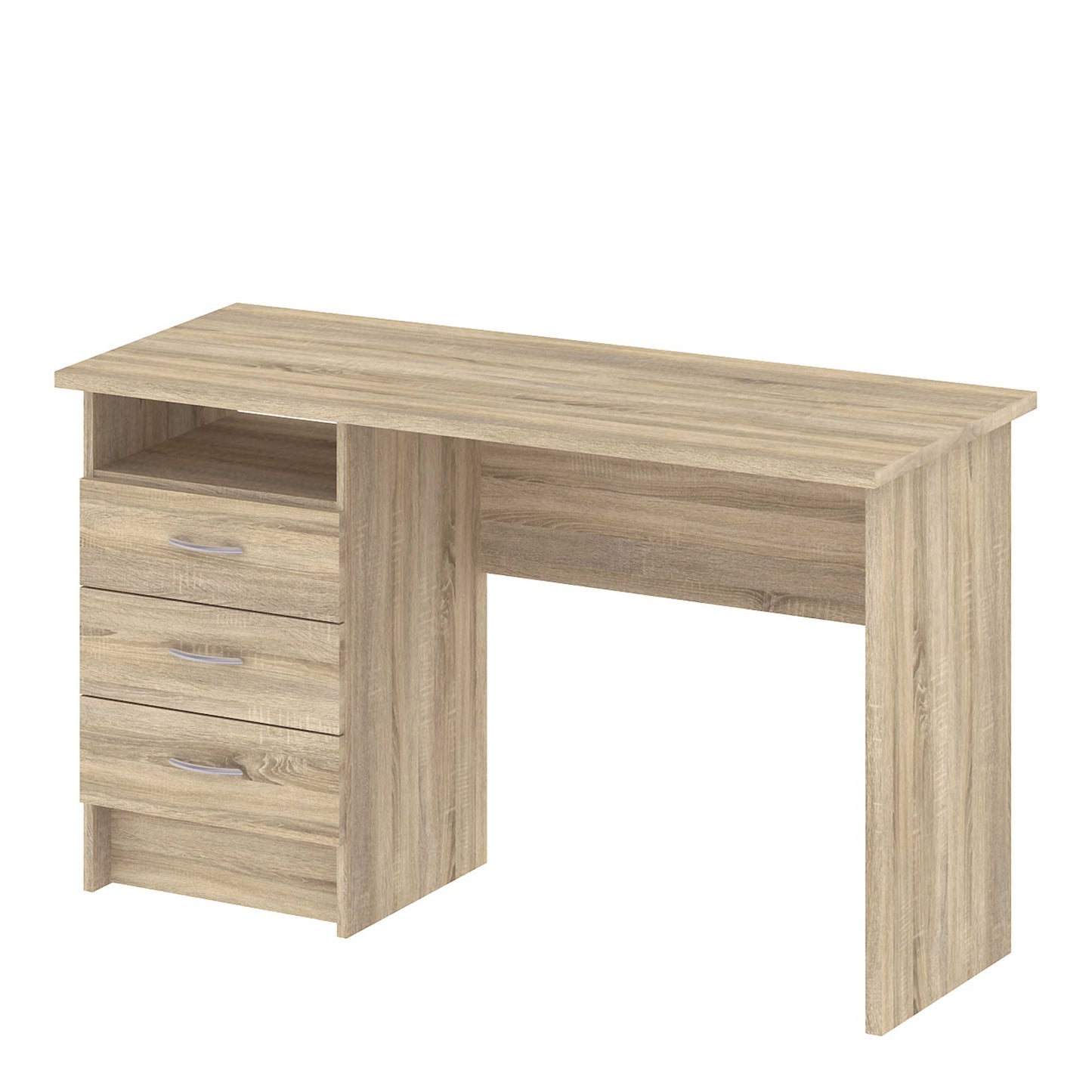 Billabong Natural Oak Wood Office Desk 3 Drawers