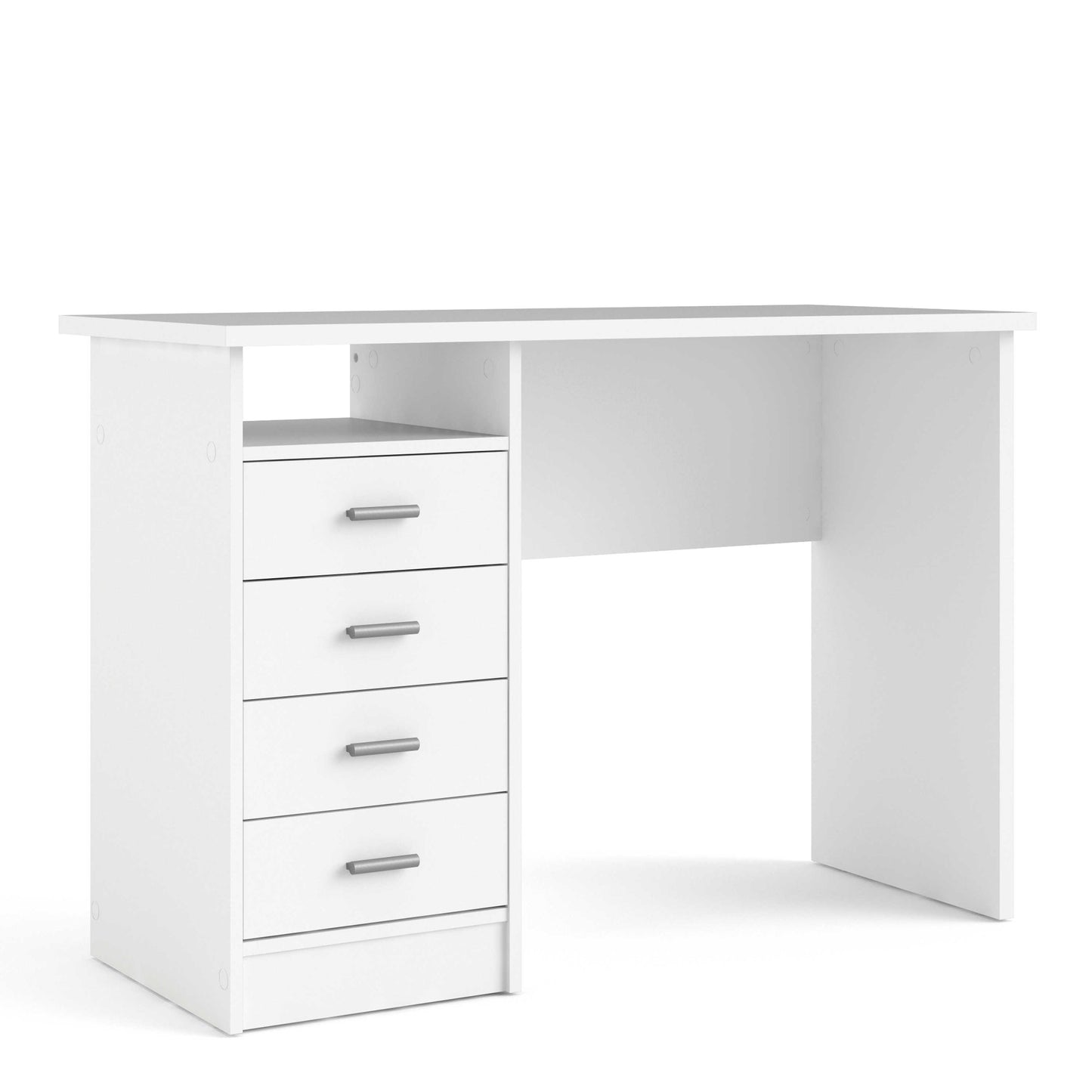 Billabong White Wooden 4 Drawer Office Desk