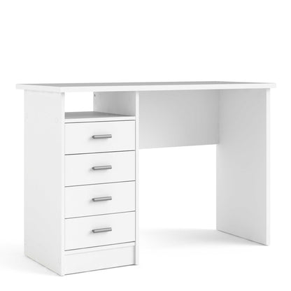 Billabong White Wooden 4 Drawer Office Desk