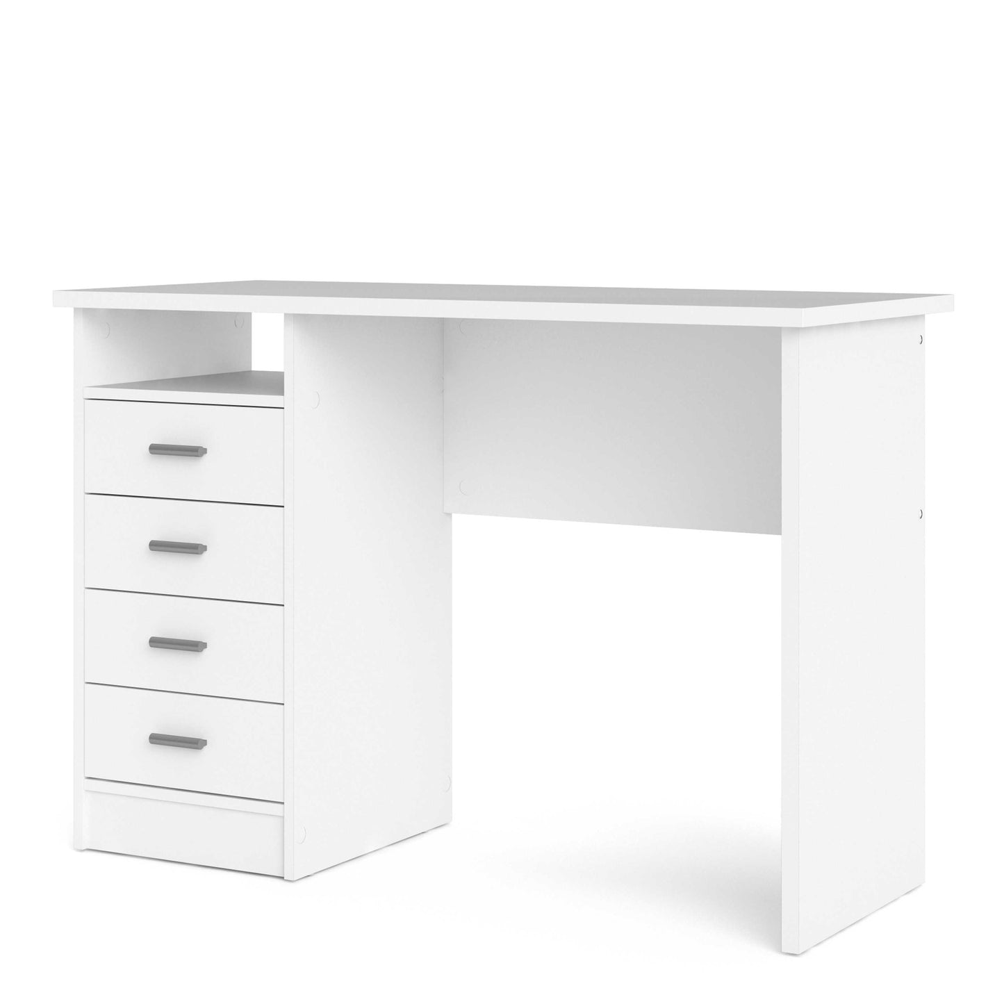 Billabong White Wooden 4 Drawer Office Desk