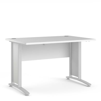 Dris White 120cm Office Desk 120cm