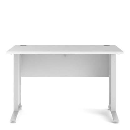 Dris White 120cm Office Desk 120cm