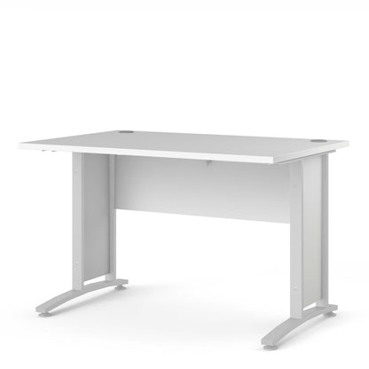 Dris White 120cm Office Desk 120cm
