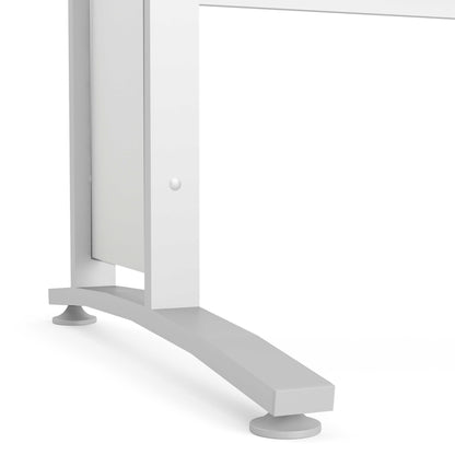 Dris White 120cm Office Desk 120cm