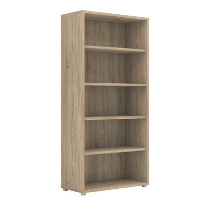 Dris Natural Oak Wood Effect Bookcase 4 Shelves