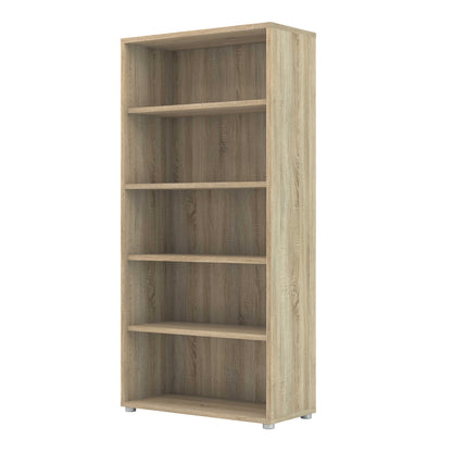 Dris Natural Oak Wood Effect Bookcase 4 Shelves