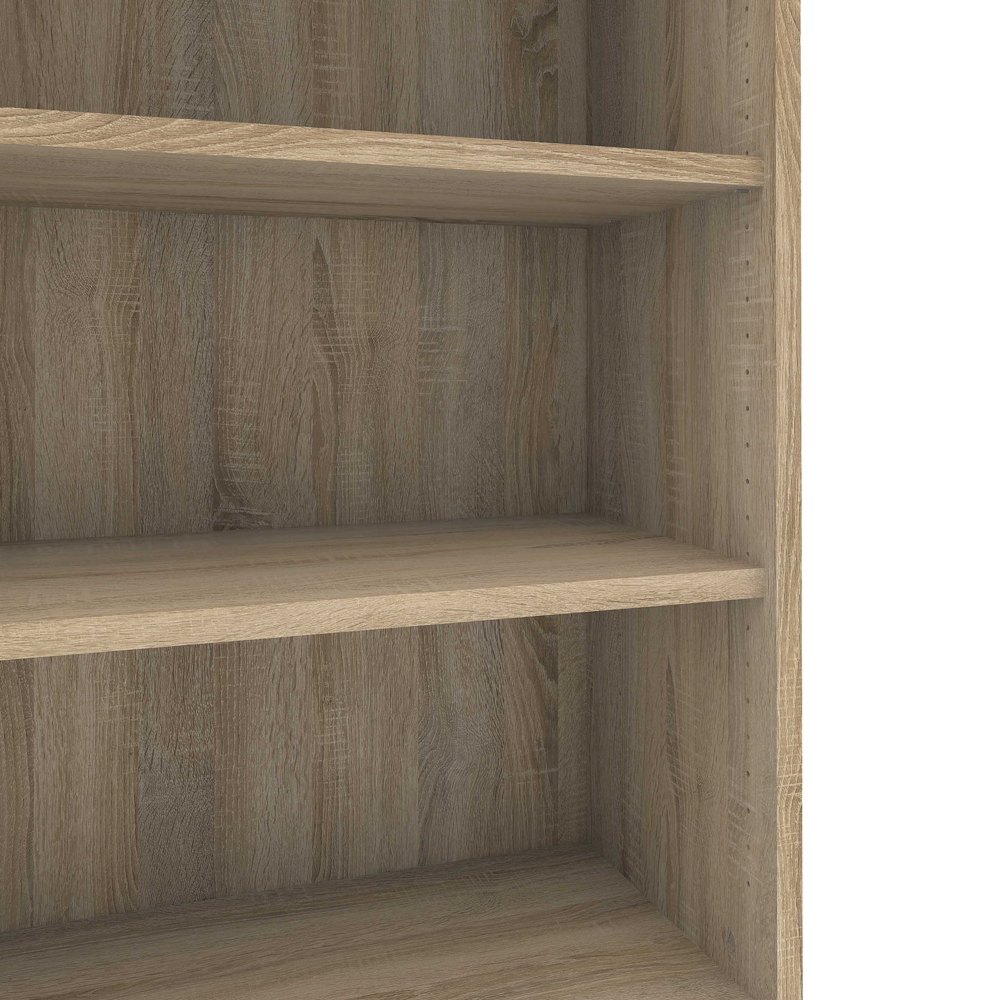 Dris Natural Oak Wood Effect Bookcase 4 Shelves