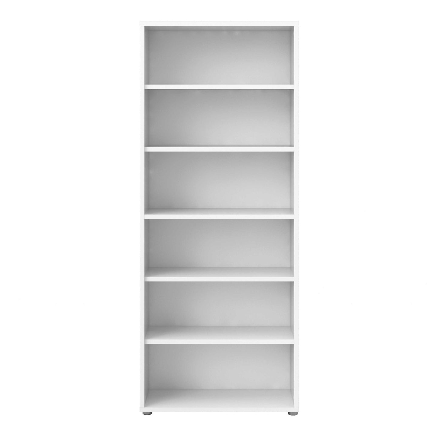 Dris Tall White Bookcase 5 Shelves